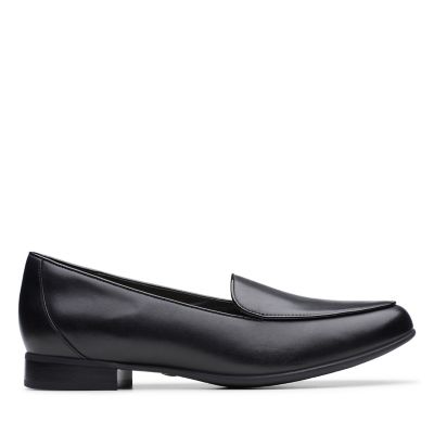 Un Blush Ease Black Leather-Clarks 