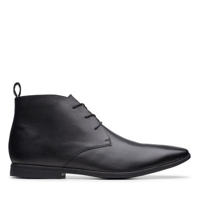 black leather boots clarks