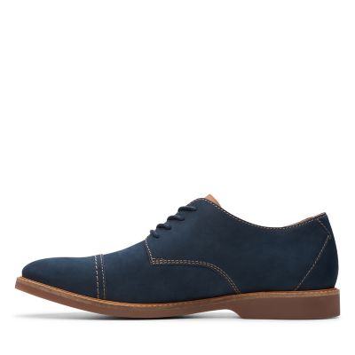 navy nubuck clarks