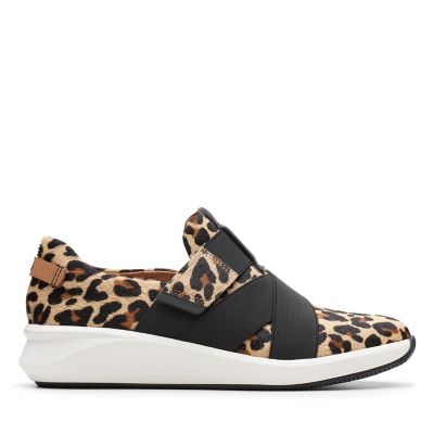 clarks leopard skin shoes