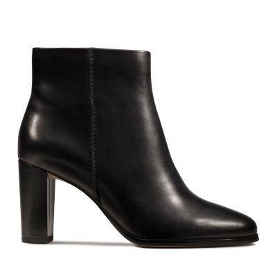 clarks high heel ankle boots