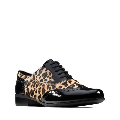 clarks hamble oak leopard print