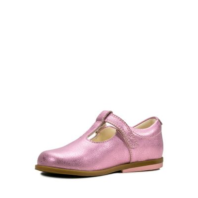 clarks drew shine pink