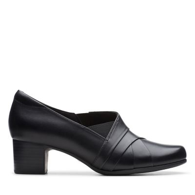 Un Damson Adele Black Leather - Clarks 