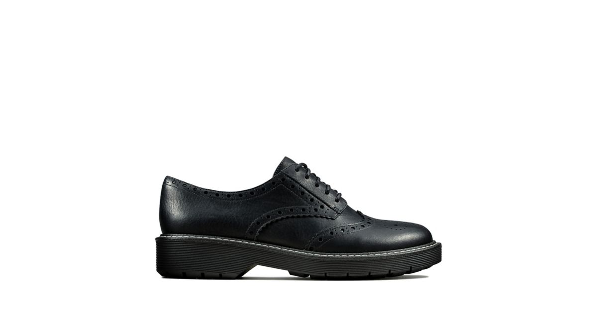 Witcombe Echo Black Leather | Clarks