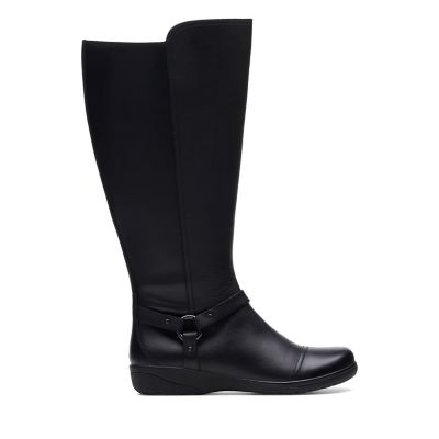 clarks tall womens boots