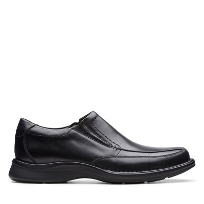 mens black leather casual shoes