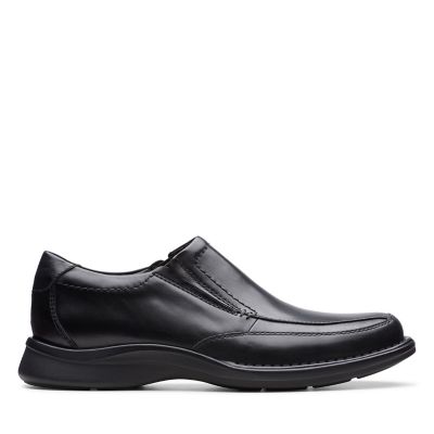 Kempton Free Black Leather-Mens Casual 