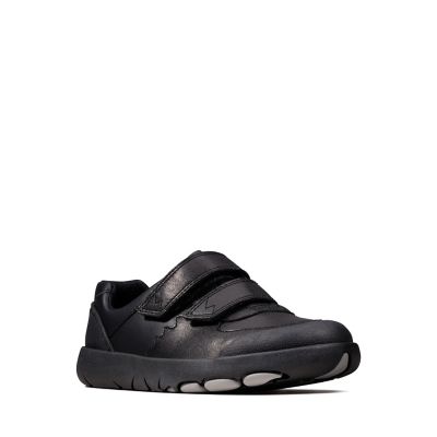Rex Pace Kid Black Leather | Clarks