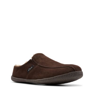 clarks mens velcro slippers