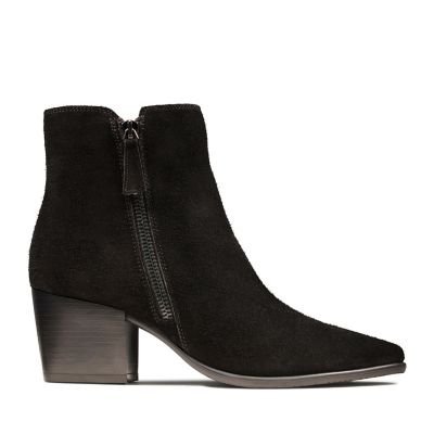 clarks black arianna leather boots