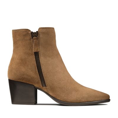 clarks cognac boots