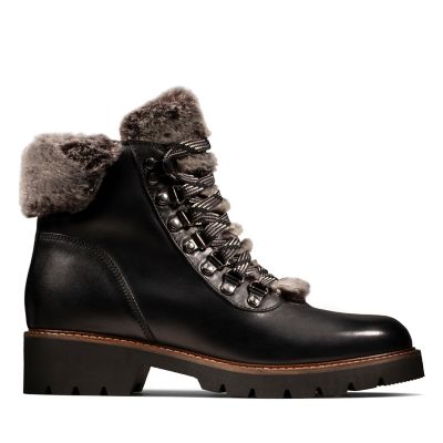 clarks fleece lined boots