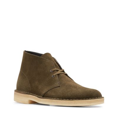 desert trek olive suede