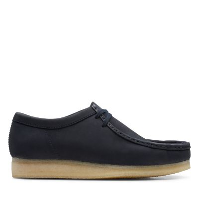 clark wallabees blue