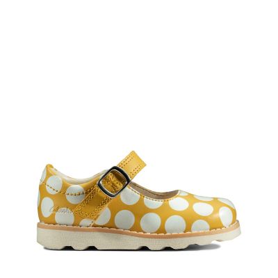 clarks yellow baby shoes