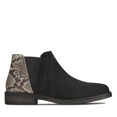 clarks heeled booties