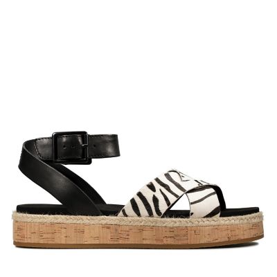 clarks ladies black sandals