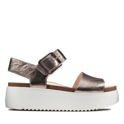 Black \u0026 Brown Wedge Sandals | Clarks