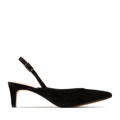 Laina55 Sling Black Suede - Womens Dress Shoes - Clarks® Shoes Official ...