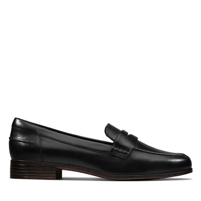 Hamble Loafer Black Leather-Womens 