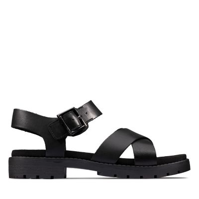 clarks womens leather sandals