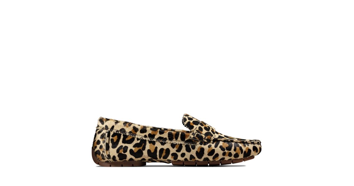 clarks leopard print shoes