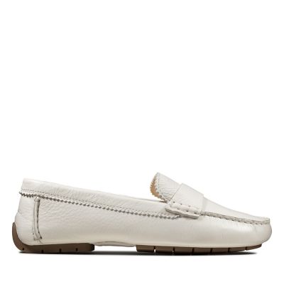 clarks leather moccasins
