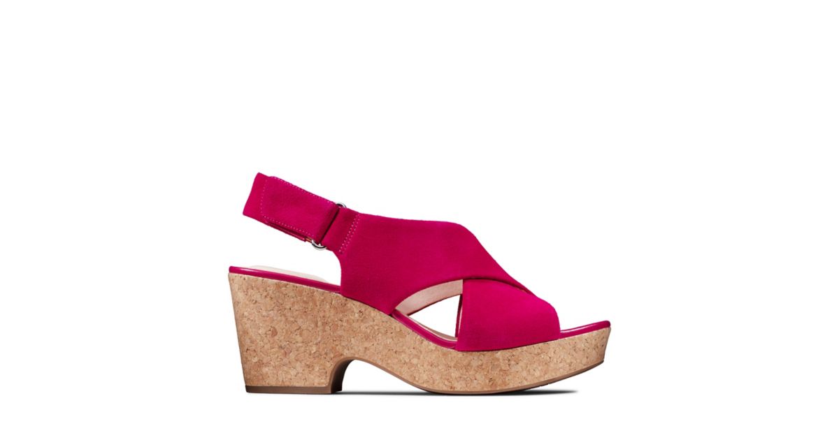 maritsa lara fuchsia suede