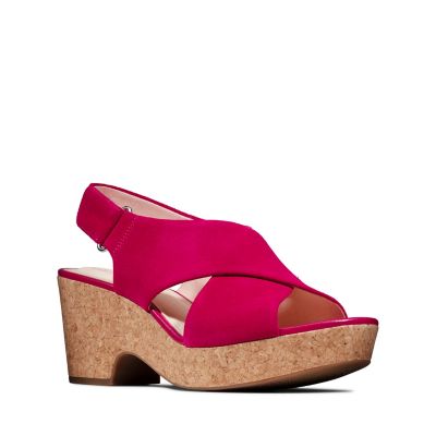 clarks fuchsia shoes