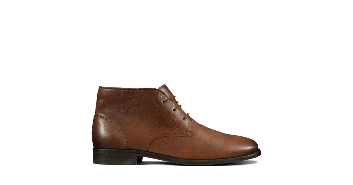 clarks flow plain british tan