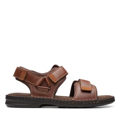 clarks tan leather sandals