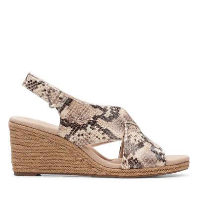 clarks soft cushion wedge sandals