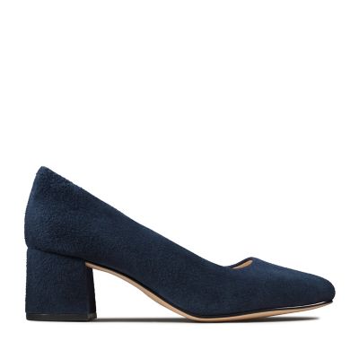 Sheer Rose Navy Suede | Clarks