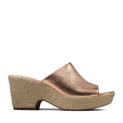 clarks wedge mules