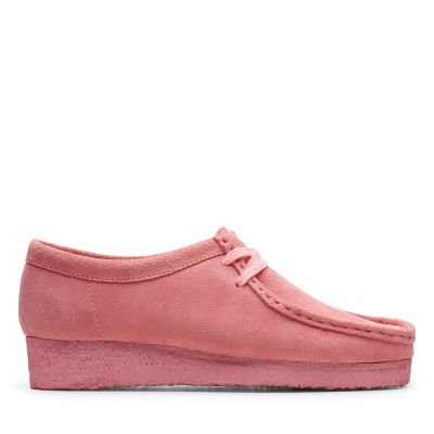 pink wallabee clarks