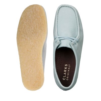 clarks wallabees light blue