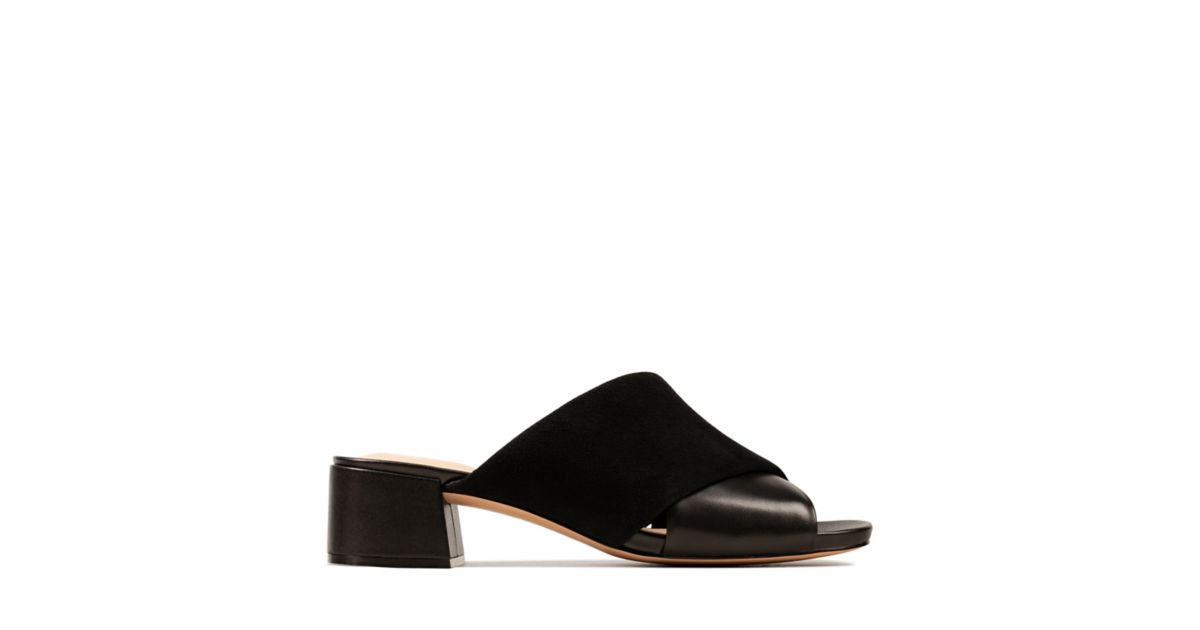 Sheer35 Mule Black Combination - Womens Sandals - Clarks® Shoes ...