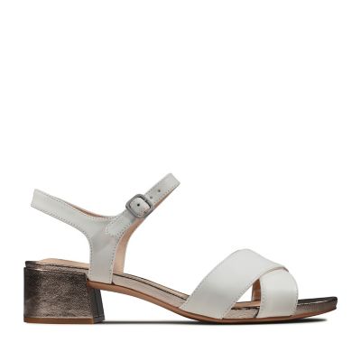 clarks cream sandals