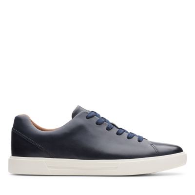 clarks navy leather shoes