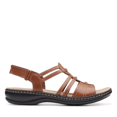 tan leather sandals clarks