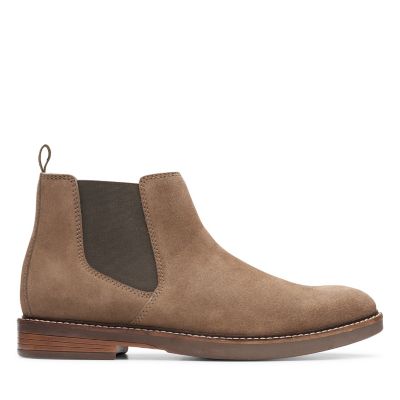 clarks mens leather boots