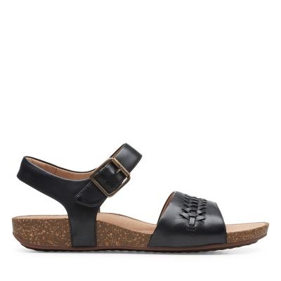 tan leather sandals clarks