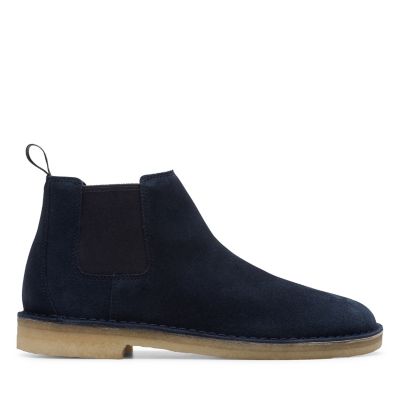 clarks navy chelsea boots