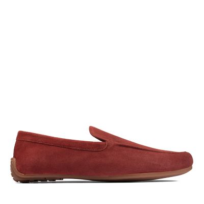 clarks red suede shoes