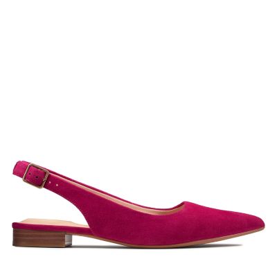 clarks red flat shoes