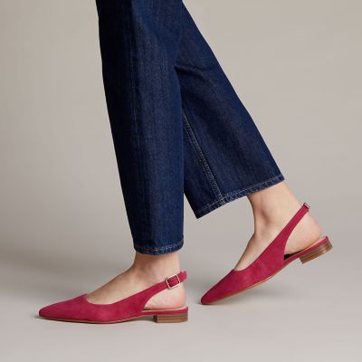 clarks fuchsia shoes
