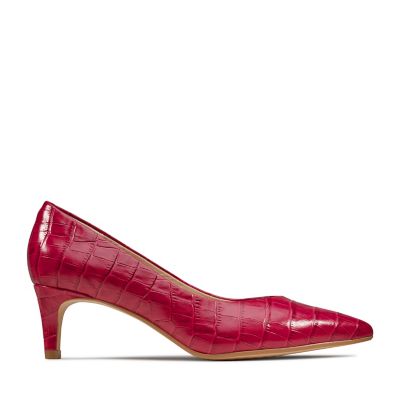 clarks ladies red shoes