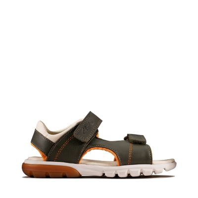 clarks childrens leather sandals