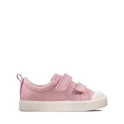 City Bright Toddler Pink Canvas | Clarks